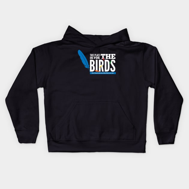 CB for the birds - white type Kids Hoodie by Just Winging It Designs